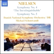[중고] Michael Schonwandt / Nielsen : Symphonies Nos.4 &amp; 5 (수입/8570739)