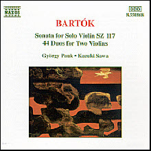 [중고] Gyorgy Pauk, Kazuki Sawa / Bartok: Violin Solo Sonata, 44 Duos for Two Violins (수입/8550868)