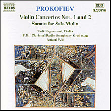 [중고] Tedi Papavrami, Antoni Wit / Prokofiev : Violin Concerto No.1 &amp; 2, Solo Violin Sonata Op.115 (수입/8553494)