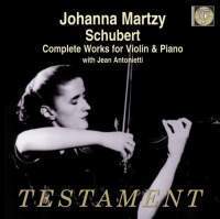 [중고] Johanna Martzy, Jean Antonietti / 슈베르트 : 바이올린과 피아노를 위한 작품 전곡 (Schubert : Complete Works for Violin &amp; Piano/수입/2CD/sbt21468)