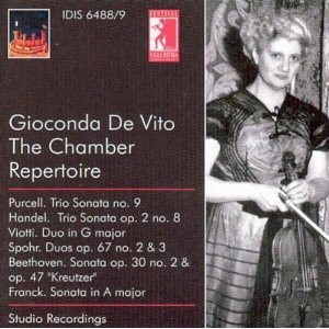 [중고] Gioconda de Vito / 지오콘다 데 비토가 연주하는 실내악 작품집 (Gioconda de Vito plays Chamber Music/수입/2CD/idis648889)