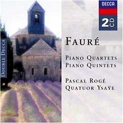 [중고] Pascal Roge &amp; Quatuor Ysaye / 포레 : 피아노 사중주, 피아노 오중주 (Faure : Piano Quartets, Piano Quintets) (2CD/수입/4751872)
