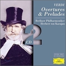 [중고] Herbert von Karajan / Verdi : Overtures &amp; Preludes (2CD/수입/4530582)