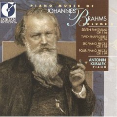 Antonin Kubalek / Brahms : Seven Fantasias Op.116, Two Rhapsodies Op.79, Six Piano Pieces Op.118, Four Piano Pieces Op.119 (수입/미개봉/dor90159)
