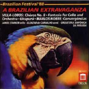 Eleazar de Carvalho / 빌라-로보스 : 쇼로스, 첼로 환상곡 - 브라질리안 엑스트라바간자 (Villa-Lobos : Choros No.8, Cello Fantasia -A Brazilian Extravaganza/수입/미개봉/de1017)