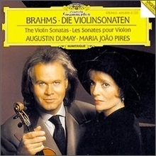 [중고] Augustin Dumay, Maria Joao Pires / Brahms : Violin Sonatas Nos.1-3 Op. 78, 100, 108 (수입/4358002)