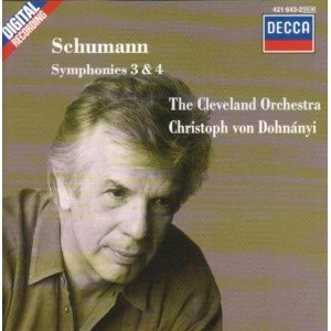 Christoph Von Dohnanyi / Schumann : Symphonies 3&amp;4 (미개봉/dd2105)