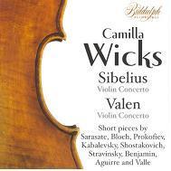 [중고] Camilla Wicks / Sibelius : Viollin Concerto Op.47, Valen : Viollin Concerto Op.37 (수입/802182)