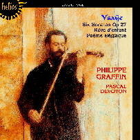 [중고] Philippe Graffin / Ysaye : Six Sonatas For Solo Violin (수입/cdh55226)