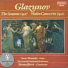 [중고] Oscar Shumsky, Neeme Jarvi / Glazunov : The Seasons Op.67, Violin Concerto Op.82 (수입/chan8596)