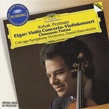 [중고] Itzhak Perlman &amp; Daniel Barenboim / Elgar : Violin Concerto Op.61, Chausson : Poeme Op.25  (수입/002894777113)