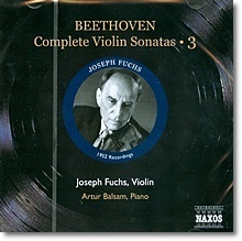[중고] Joseph Fuchs &amp; Artur Balsam / Beethoven : Vionlin Sonatas Vol.3 (수입/8111253)