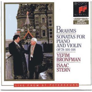 [중고] Yefim Bronfman, Isaac Stern / Brahms - Violin Sonatas Op78.100.108 (일본수입/srcr9337)