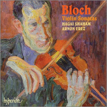 [중고] Hagai Shaham, Arnon Erez /  Bloch : Violin Sonaata (수입/cda67439)