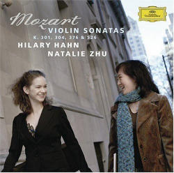 [중고] Hilary Hahn &amp; Natalie Zhu / Mozart: Violin Sonatas K. 301, 304, 376 &amp; 526 (수입/002894775572)