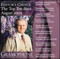 V.A. / Gramophone August 2003 (미개봉/gcd0303)