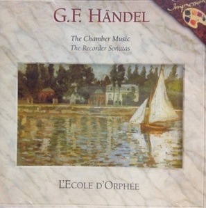 [중고] L&#039;Ecole d&#039;Orphee / Handel: Chamber Music, Recorder Sonatas (수입/95017)