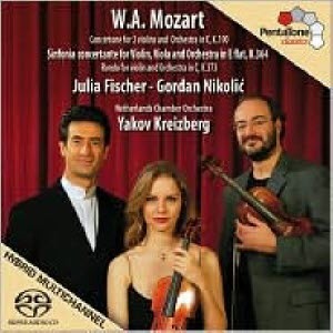[중고] Julia Fischer, Yakov Kreizberg / Mozart: Sinfonia Concertante, Rondo for Violin and Orchestra (SACD/수입/ptc5186098)