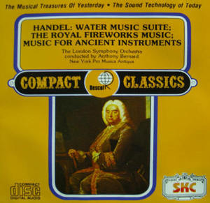 Anthony Bernard / Handel : Water Music, Royal Fireworks, Music For Ancient Instruments (미개봉/skcdl0080)