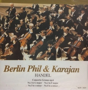 Herbert Von Karajan / Handel: Concerto Grosso Op.6, No.1 G Major, No.2 In F Major, No.3 In E Minor, No.4 In A Minor (미개봉/mcr2024)