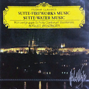August Wenzinger / Handel : Suite- Fireworks Music, Suite- Water Music (미개봉/bis8018)