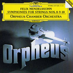 [중고] Orpheus Chamber Orchestra / Mendelssohn: Symphonies for Strings Nos. 8-10 (dg1149)