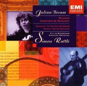 [중고] Julian Bream, Simon Rattle / Rodrigo; Concierto De Aranjuez, Arnold; Guitar Concerto (수입/077775466126)