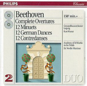 [중고] Kurt Masur, Neville Marriner / Beethoven : Complete Overtures, 12 Minuets, 12 German Dances, 12 Contredanses (2CD/수입/4387062)