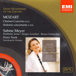[중고] Sabine Meyer / Mozart : Clarinet Concerto K.622, Sinfonia Concertante K.297b (수입/724356694927)