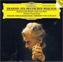 [중고] Herbert Von Karajan / Brahms : German Requiem Op.45 (dg0347)
