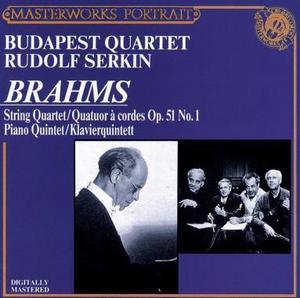 Rudolf Serkin, Budapest String Quartet / Brahms : String Quartet, Piano Quintet (미개봉/cck7411)