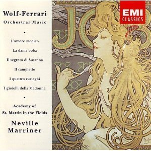 [중고] Neville Marriner / Wolf-Ferrari: Orchestral Music (수입/077775458527)