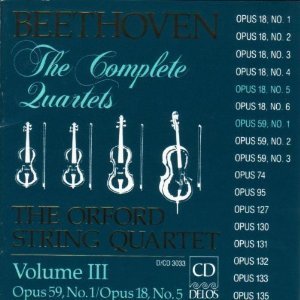 Orford String Quartet / Beethoven : Complete Quartets, Vol. 3 (수입/미개봉/dcd3033)