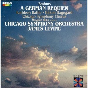 [중고] Kathleen Battle, Hakan Hagegard, James Levine / Brahms : A German Requiem Op. 45 (수입/rcd15003)