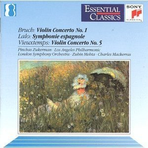 [중고] Pinchas Zukerman, Charles Mackerras, Zubin Mehta / Bruch, Vieuxtemps: Violin Concertos, Lalo: Symphonie Espagnole (수입/sbk48274)