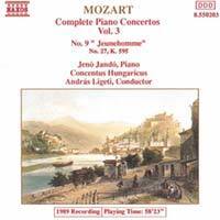 [중고] Jeno Jando, Andras Ligeti / Mozart: Piano Concertos Nos.9 &amp; 27 (수입/8550203)
