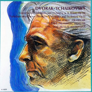 [중고] Mstislav Rostropovich, Herbert Von Karajan / Dvorak, Tchaikovsky : Concerto For Violoncello And Orchestra In B Minor, Op.104 (수입/k0029)