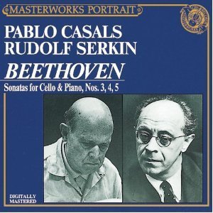 [중고] Pablo Casals, Rudolf Serkin / Beethoven : Sonatas for Cello &amp; Piano nos. 3, 4, 5 (cck7288)