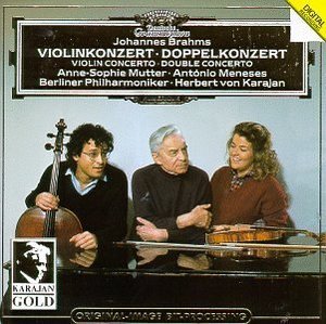 [중고] Anne-Sophie Mutter, Antonio Meneses, Herbert Von Karajan / 브람스 : 바이올린 협주곡, 이중 협주곡 (Brahms : Violin Concerto in D major &amp; Double Concerto in A minor/수입/4390072)