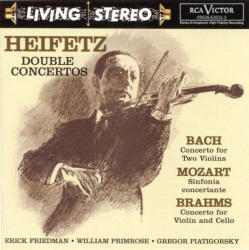 [중고] Jascha Heifetz / 바흐, 브람스 : 이중 협주곡, 모차르트 : 신포니아 콘체르탄테 (Bach, Brahms : Double Concertos, Mozart : Sinfonia Concertante K.364/수입/09026635312)