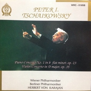 [중고] Herbert Von Karajan / Tchaikovsky: Piano, Violin Concerto (wrc019sb)