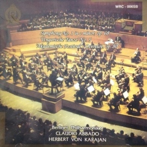 [중고] Herbert Von Karajan, Claudio Abbado / Brahms: Symphony No.1 (wrc006sb)