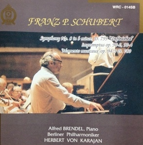 [중고] Herbert Von Karajan, Alfred Brendel / Schubert: Symphony No.8 Unfinished (wrc014sb)