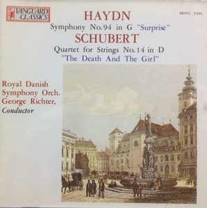 George Richter, Erich Kloss / Haydn: Symphony No.94 In G Surprise, Schubert: Quartet For Strings No.14 In D (미개봉/oovc5001)