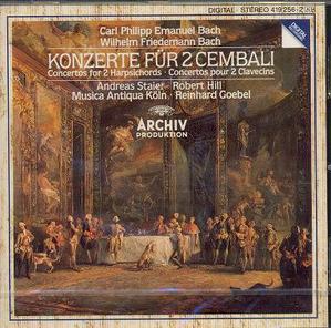 [중고] Reinhard Goebel, Musica Antiqua Koln / C.P.E. Bach, W.F. Bach : 2 Harpsichords Concertos (수입/4192562)