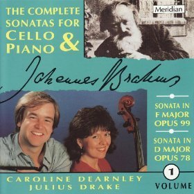 [중고] Caroline Dearnley, Julius Drake / Brahms: Complete Sonatas for Cello &amp; Piano, Vol. 1 ~ Sonata in D Major Op. 78 &amp; Sonata in F Major Op. 99 (수입/cde84223)