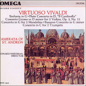 Leonard Friedman / Vivaldi : Sinfonia In G. Rv149, Flute Concerto In D (미개봉/oovc5005)