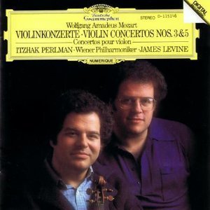 [중고] Itzhak Perlman, James Levine / Mozart : Violin Concertos Nos.3 &amp; 5 (수입/d115146)