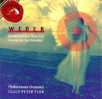 Claus Peter Flor / Weber: Symphony Nos. 1 &amp; 2, Overture To Der Freischutz (수입/미개봉/홍보용/09026627122)