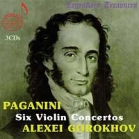 [중고] Alexei Gorokhov / 파가니니 : 바이올린 협주곡 전곡집 (Paganini : Six Violin Concertos) (수입/3CD/dhr78979)